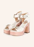 AGL Platform sandals, Color: WHITE/ NUDE (Image 1)
