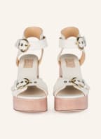 AGL Platform sandals, Color: WHITE/ NUDE (Image 1)