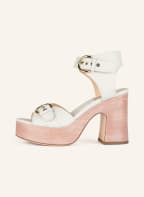 AGL Platform sandals, Color: WHITE/ NUDE (Image 1)