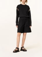 GIVENCHY Sweatshirt mit Spitzeneinsatz, Farbe: SCHWARZ (Bild 1)