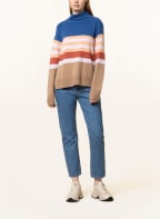oui Rollkragenpullover, Farbe: CAMEL/ BLAU (Bild 1)