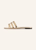 JIMMY CHOO Pantoletten HAZAL mit Perlenbesatz, Farbe: GOLD (Bild 1)