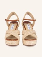 JIMMY CHOO Wedges DELLENA 100, Farbe: HELLBRAUN/ COGNAC (Bild 1)
