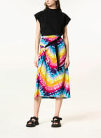 KENZO Skirt, Color: RED/ ORANGE/ DARK BLUE (Image 1)