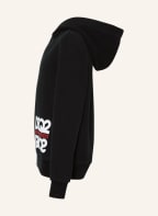 DSQUARED2 Bluza z kapturem, Kolor: CZARNY/ BIAŁY/ CZERWONY (Obrazek 1)