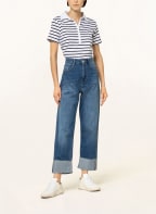 darling harbour Jersey-Poloshirt, Farbe: WEISS/ DUNKELBLAU (Bild 1)