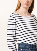 darling harbour Shirt with 3/4 sleeve, Color: DARK BLUE/ WHITE (Image 1)
