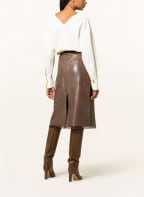 AERON Leather skirt RENFROW , Color: BROWN (Image 1)