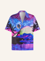 VALENTINO Resort shirt comfort fit, Color: DARK BLUE/ NEON PINK/ OLIVE (Image 1)