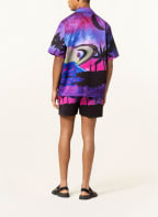 VALENTINO Resort shirt comfort fit, Color: DARK BLUE/ NEON PINK/ OLIVE (Image 1)