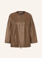 CINZIA ROCCA Lederjacke mit 3/4-Arm, Farbe: BRAUN (Bild 1)