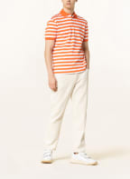 POLO RALPH LAUREN Koszulka polo z dżerseju custom slim fit, Kolor: BIAŁY/ POMARAŃCZOWY (Obrazek 1)