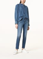 CAMBIO Skinny Jeans PARIS LOVE, Farbe: 5221 lifely blue used splinted (Bild 1)