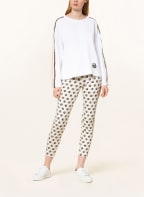 MARC CAIN Longsleeve im Materialmix, Farbe: 100 WHITE (Bild 1)