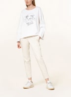 MARC CAIN Sweatshirt mit Schmucksteinbesatz , Farbe: 100 WHITE (Bild 1)