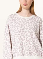 Juvia Oversized-Sweatshirt , Farbe: WEISS/ HELLLILA (Bild 1)