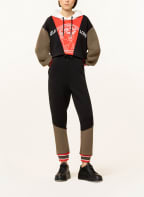 ONE MORE STORY Sweatpants, Farbe: SCHWARZ/ KHAKI/ ROT (Bild 1)