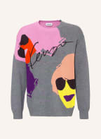 KENZO Pullover , Farbe: GRAU/ ROSA/ DUNKELLILA (Bild 1)