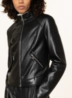 PATRIZIA PEPE Jacket in leather look, Color: BLACK (Image 1)