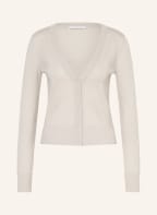 PATRIZIA PEPE Strickjacke mit Schmucksteinbesatz, Farbe: HELLGRAU (Bild 1)