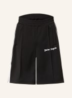 Palm Angels Shorts with tuxedo stripes, Color: BLACK (Image 1)