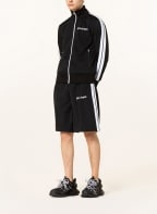 Palm Angels Shorts with tuxedo stripes, Color: BLACK (Image 1)