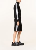 Palm Angels Shorts with tuxedo stripes, Color: BLACK (Image 1)