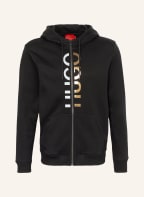 HUGO Sweatjacke DELLAR , Farbe: SCHWARZ (Bild 1)