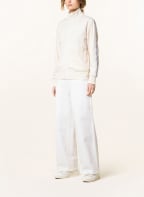 Palm Angels Bomber jacket with tuxedo stripes, Color: ECRU/ WHITE/ BLACK (Image 1)
