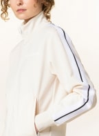 Palm Angels Bomber jacket with tuxedo stripes, Color: ECRU/ WHITE/ BLACK (Image 1)