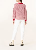 oui Pullover , Farbe: WEISS/ ROT (Bild 1)