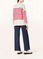 oui Pullover , Farbe: HELLGRAU/ ROT (Bild 1)