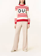 oui Pullover , Farbe: ECRU/ ROT (Bild 1)
