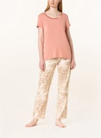 ESSENZA Lounge pants LOU AURELIE, Color: CREAM/ PINK/ LIGHT BROWN (Image 1)