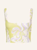 EMILIO PUCCI Cropped-Top, Farbe: HELLGRÜN/ HELLLILA/ ECRU (Bild 1)