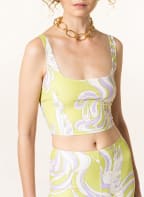 EMILIO PUCCI Cropped-Top, Farbe: HELLGRÜN/ HELLLILA/ ECRU (Bild 1)