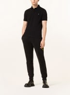 STONE ISLAND Piqué polo shirt, Color: BLACK (Image 1)
