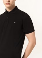 STONE ISLAND Piqué polo shirt, Color: BLACK (Image 1)