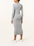 FABIANA FILIPPI Strickkleid mit Schmucksteinen, Farbe: GRAU (Bild 1)