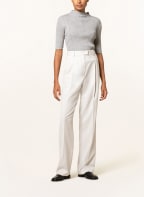 FABIANA FILIPPI Strickshirt mit Schmucksteinen, Farbe: GRAU (Bild 1)