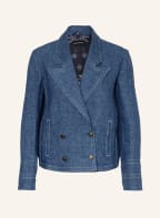 EMPORIO ARMANI Leinenblazer, Farbe: DUNKELBLAU (Bild 1)
