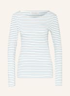 Marc O'Polo Long sleeve shirt, Color: WHITE/ LIGHT BLUE (Image 1)