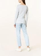 Marc O'Polo Long sleeve shirt, Color: WHITE/ LIGHT BLUE (Image 1)
