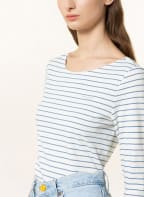 Marc O'Polo Long sleeve shirt, Color: WHITE/ LIGHT BLUE (Image 1)
