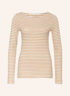 Marc O'Polo Long sleeve shirt, Color: WHITE/ LIGHT BROWN (Image 1)