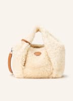 TOD'S Schultertasche SHIRT aus Echtfell mit Pouch, Farbe: CREME (Bild 1)