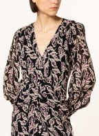 ba&sh Kleid GIZELLE , Farbe: SCHWARZ/ CREME/ FUCHSIA (Bild 1)