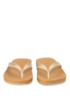 REEF Zehentrenner CUSHION, Farbe: HELLBRAUN/ GOLD (Bild 1)