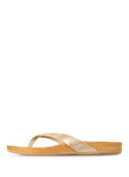REEF Zehentrenner CUSHION, Farbe: HELLBRAUN/ GOLD (Bild 1)
