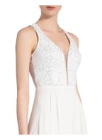 VM VERA MONT Abendkleid mit Schmucksteinbesatz, Farbe: WEISS (Bild 1)